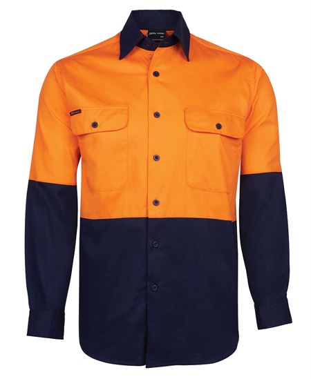 JB's Hi Vis L/S 150G Work Shirt