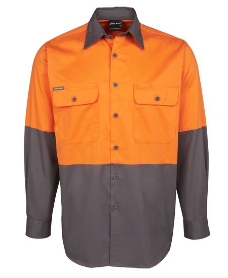 JB's Hi Vis L/S 150G Work Shirt