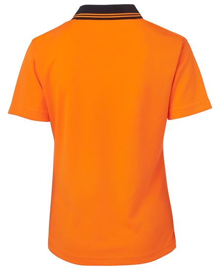 JB's Ladies Hi Vis S/S Comfort Polo