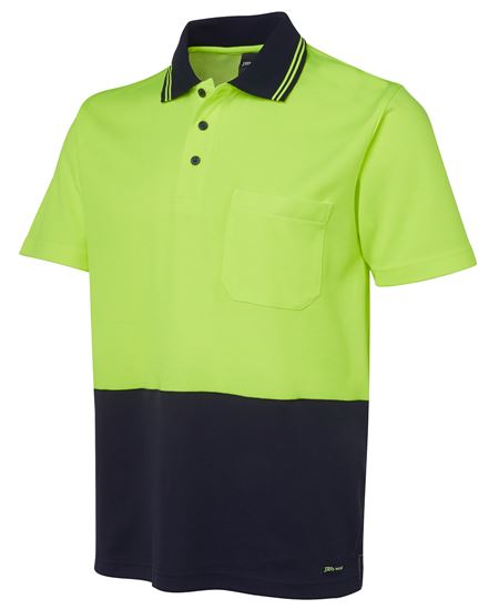 JB's Hi Vis S/S Cotton Pique Trad Polo