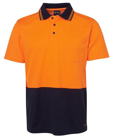 JB's Hi Vis Non Cuff S/S Cotton Back