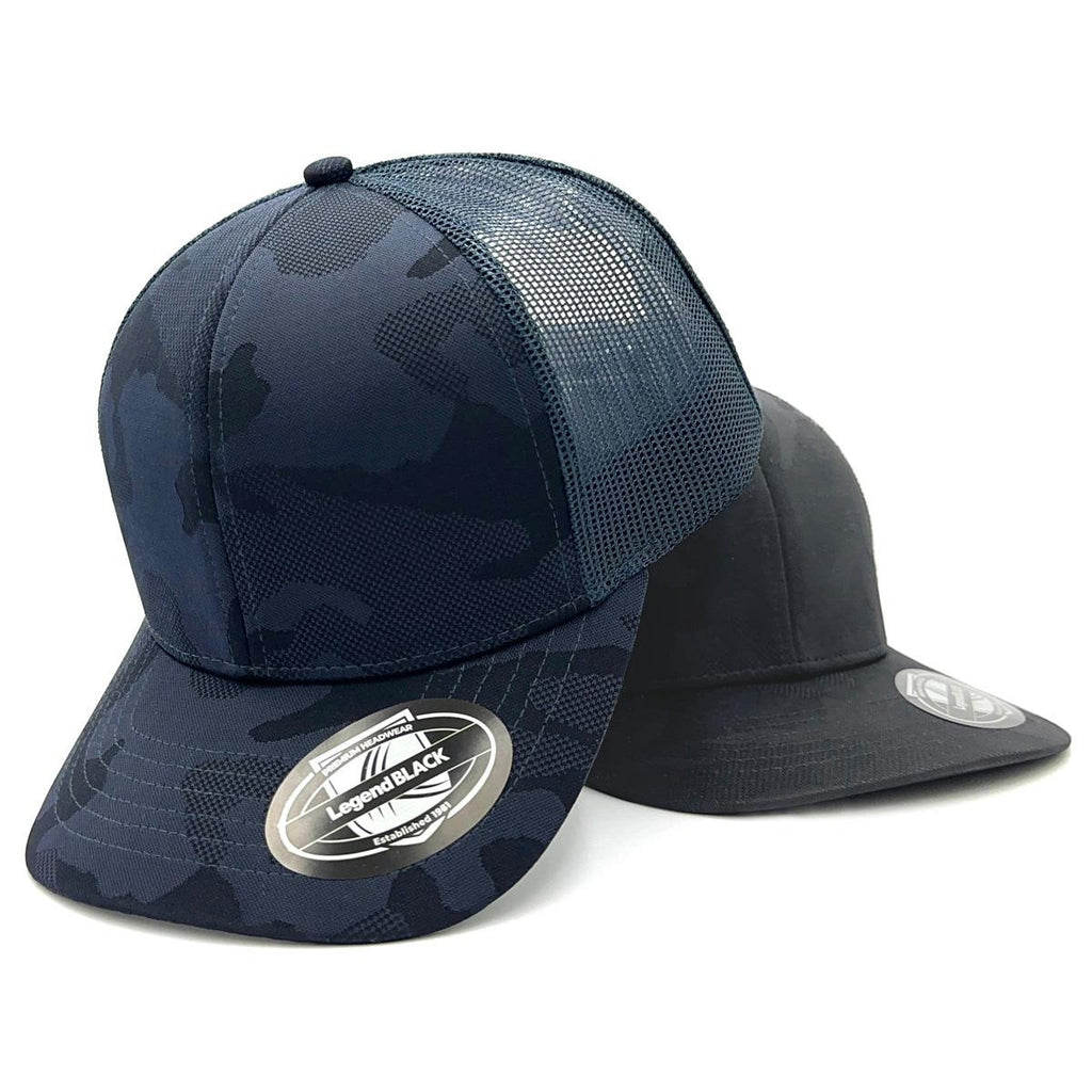 Dark Night Trucker - Navy Camo