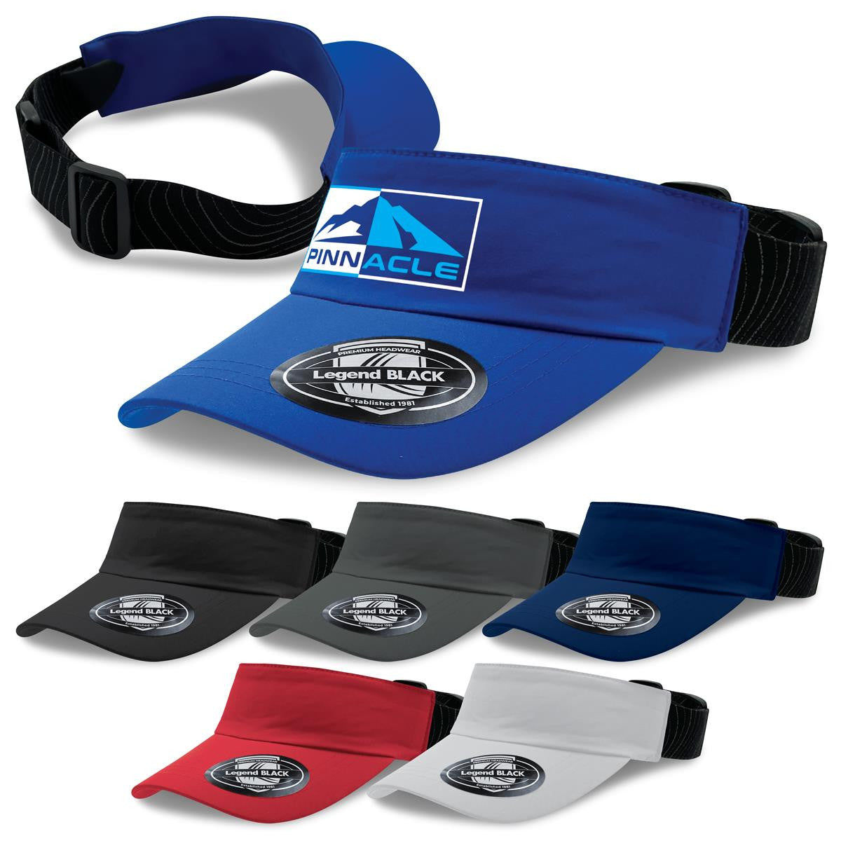 Altitude Sports Visor - Black / Black