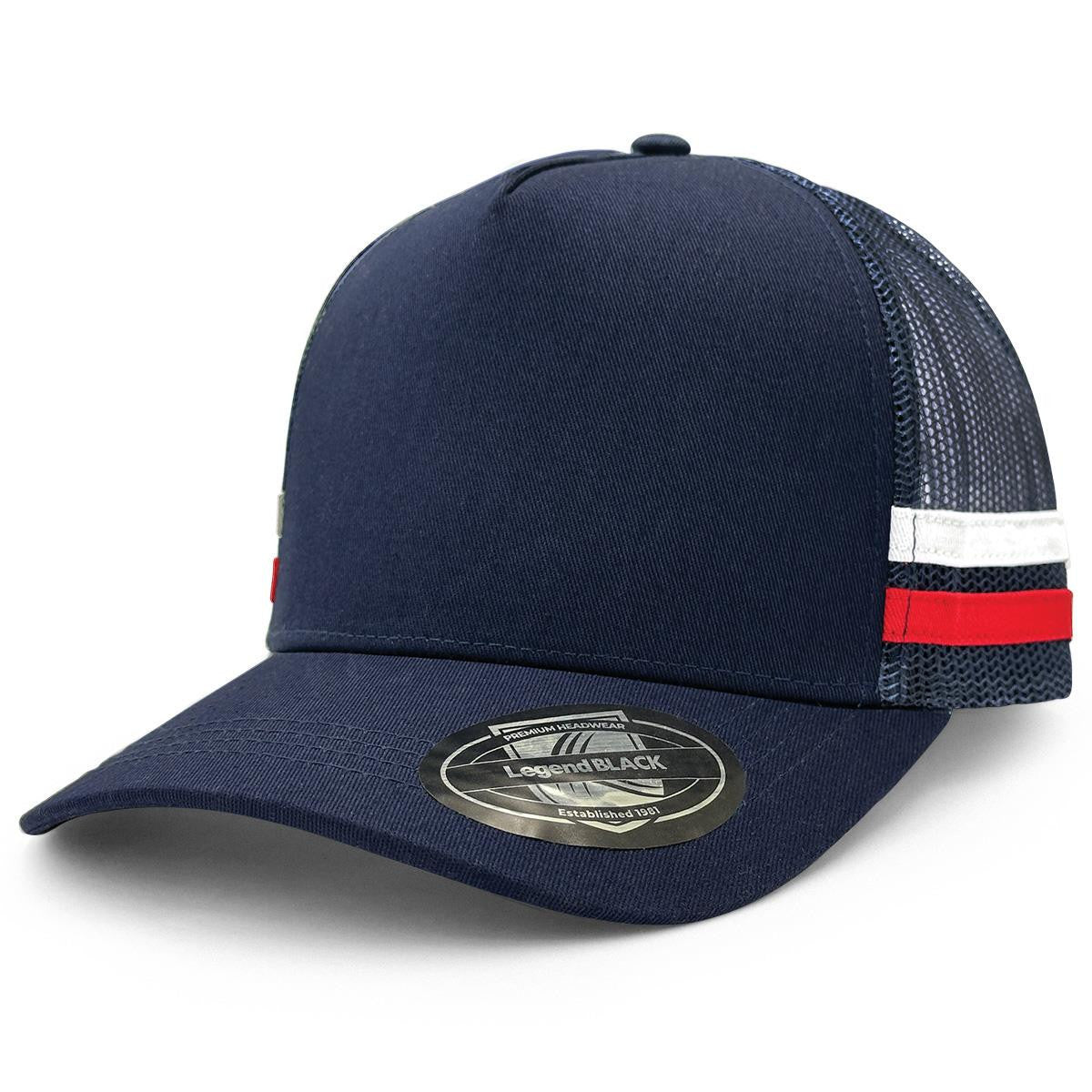 Striped Trucker - Pink / Black / White / Pink