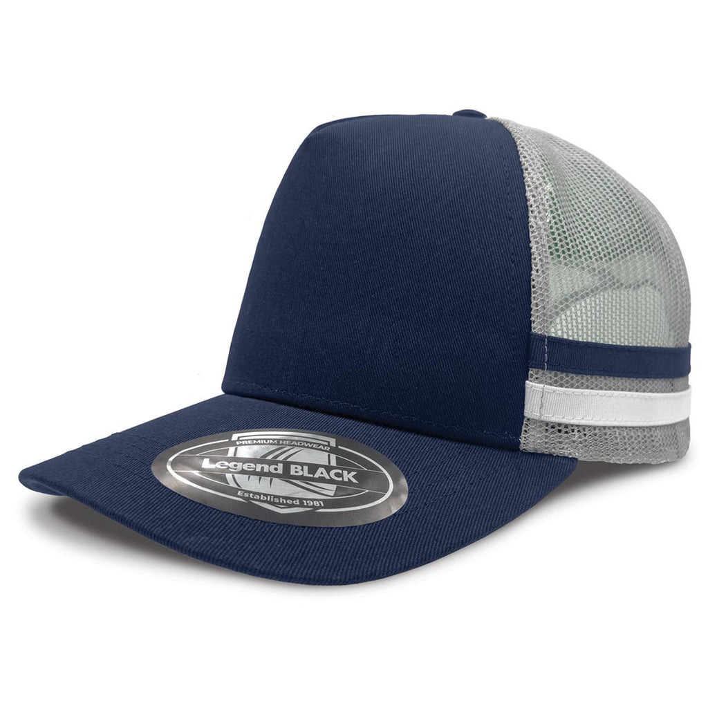 Striped Trucker - Red / Red / White / White