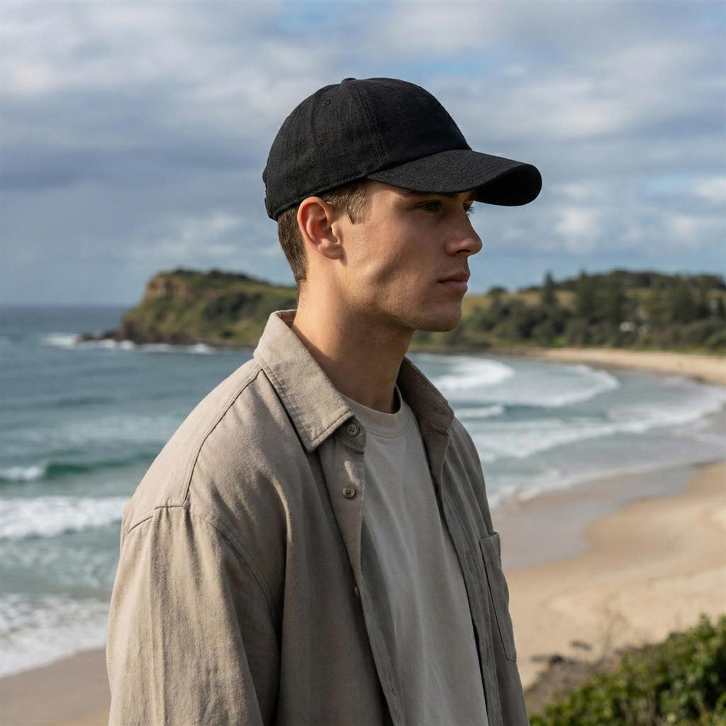 Lennox Linen Cap - Navy