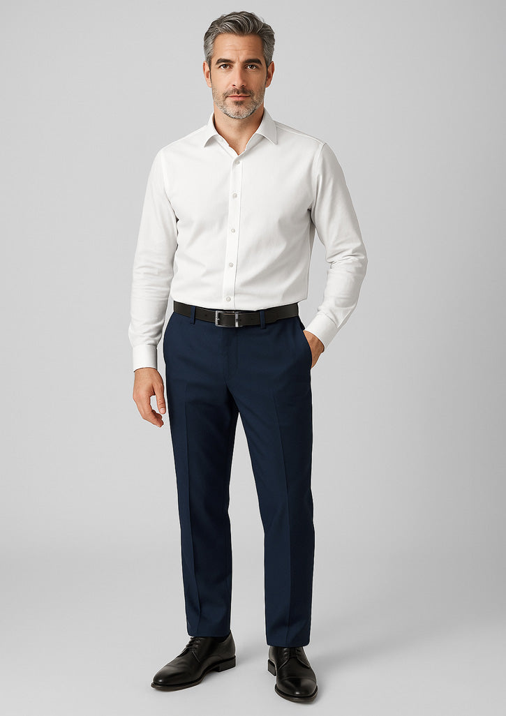 Mens Comfort Wool Stretch Adjustable Waist Pant