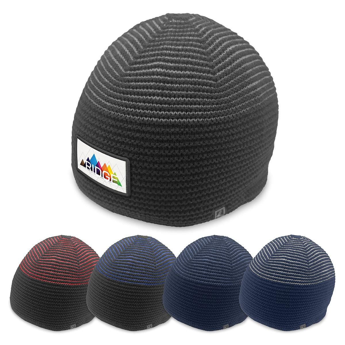 Ridge Beanie - Black / Red