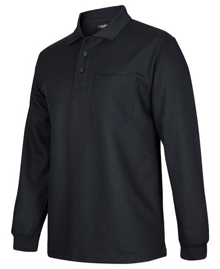 Podium L/S Waffle Pocket Polo - 2 Colour(s) available
