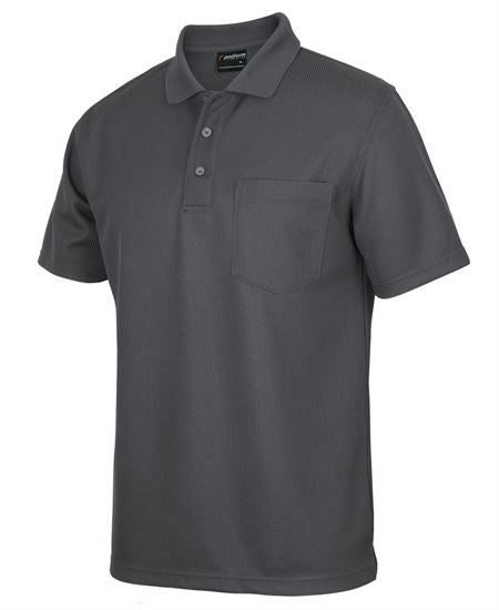 Podium L/S Waffle Pocket Polo