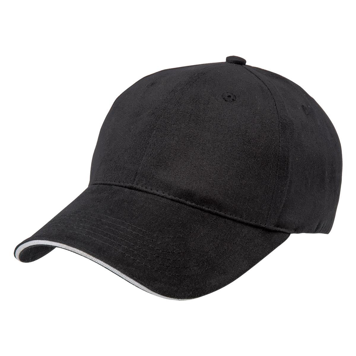 Premium Soft Sandwich Peak - Black / Grey