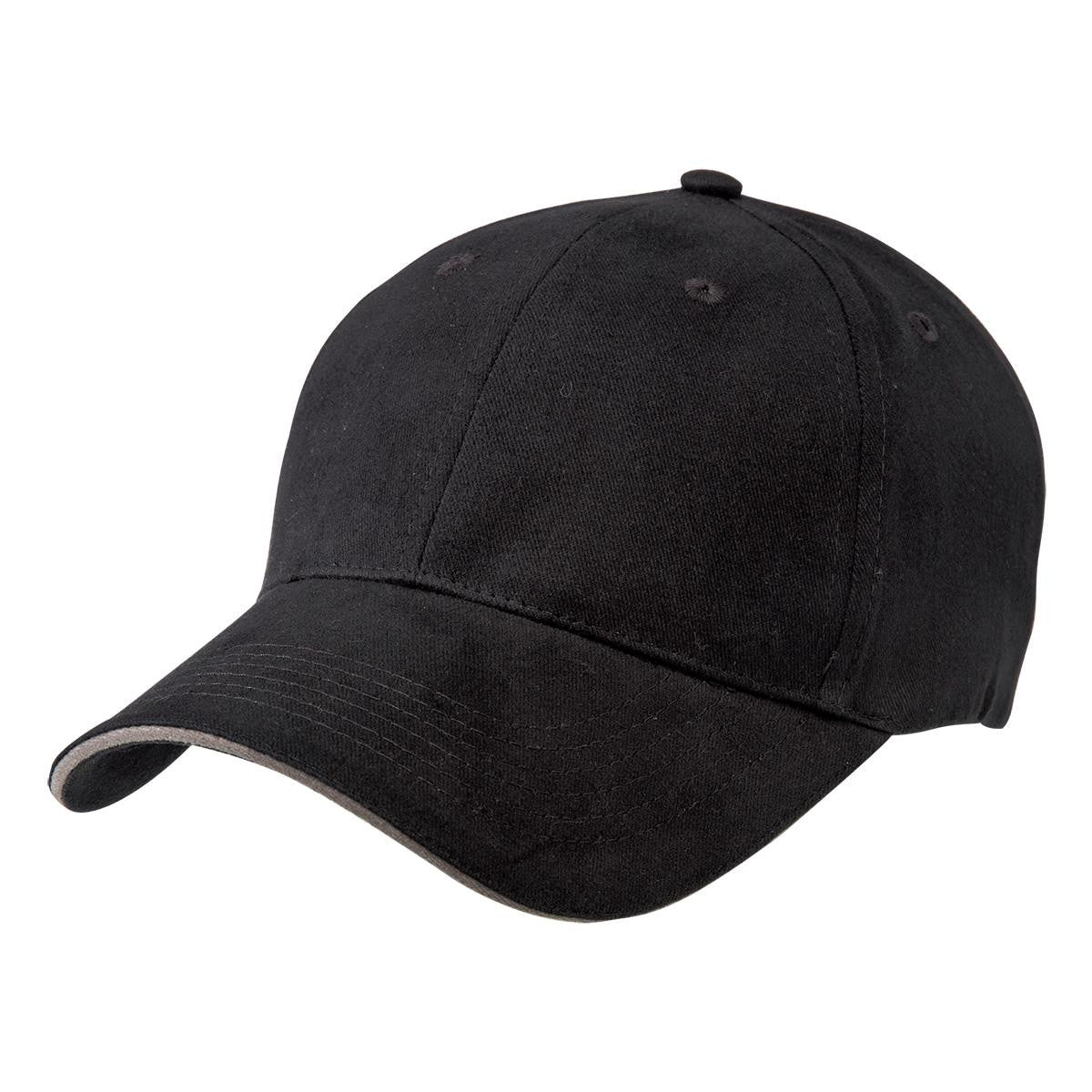 Premium Soft Sandwich Peak - Black / Orange