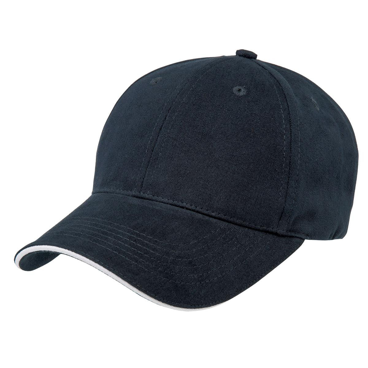 Premium Soft Sandwich Peak - Navy / Orange