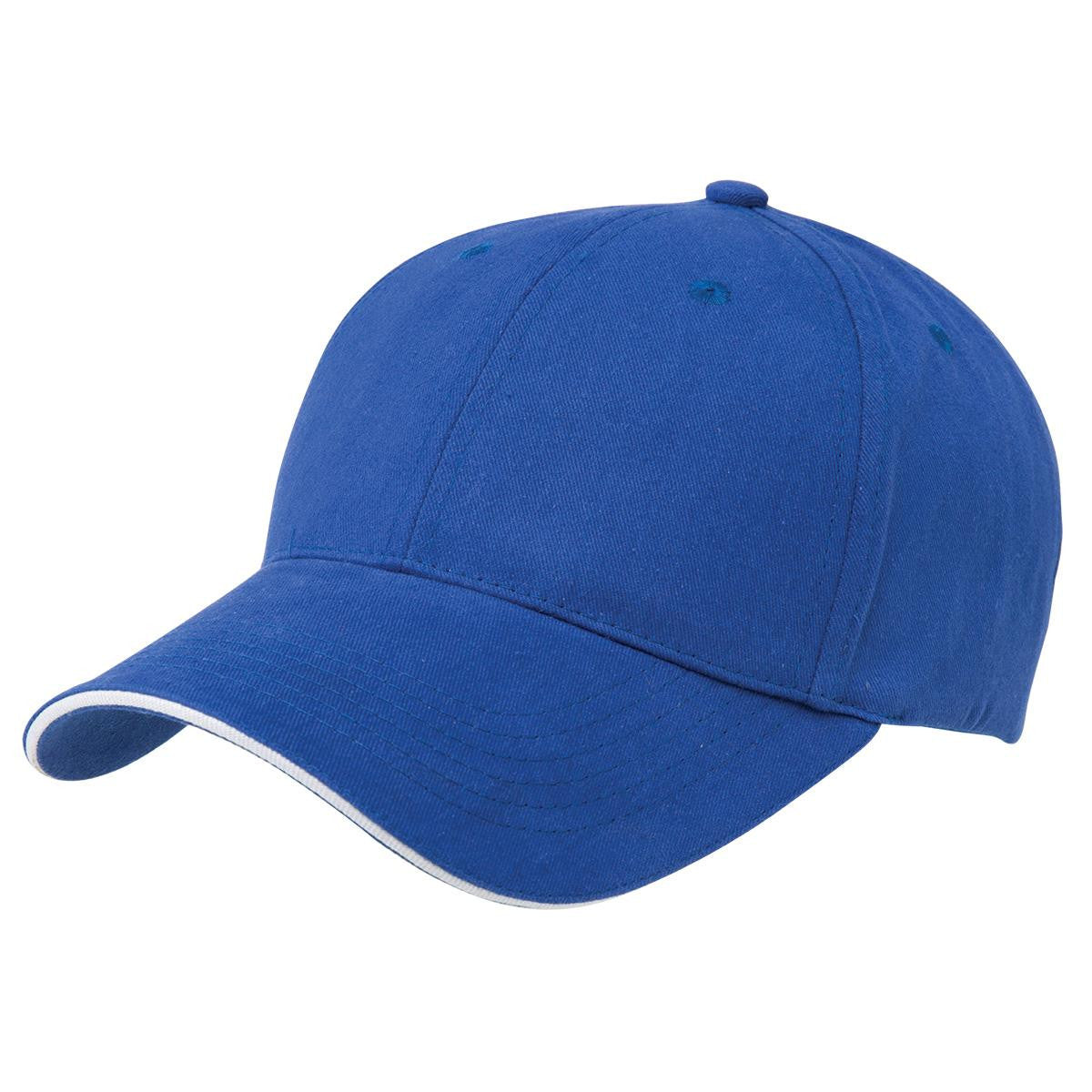 Premium Soft Sandwich Peak - Silver / Navy