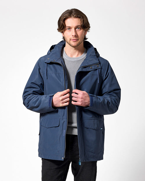 Altair Coat in Dark Denim