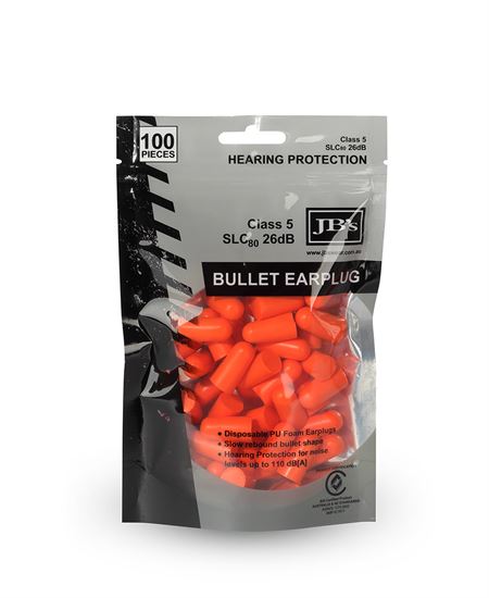 JB's Southern Bullet Corded Earplug (100 pair)