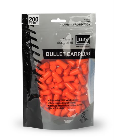 JB's Bullet Shaped Earplug (100 pieces)