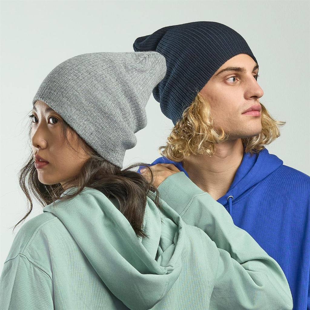 Brad-S Beanie - Recycled Polyester - Light Grey Mel