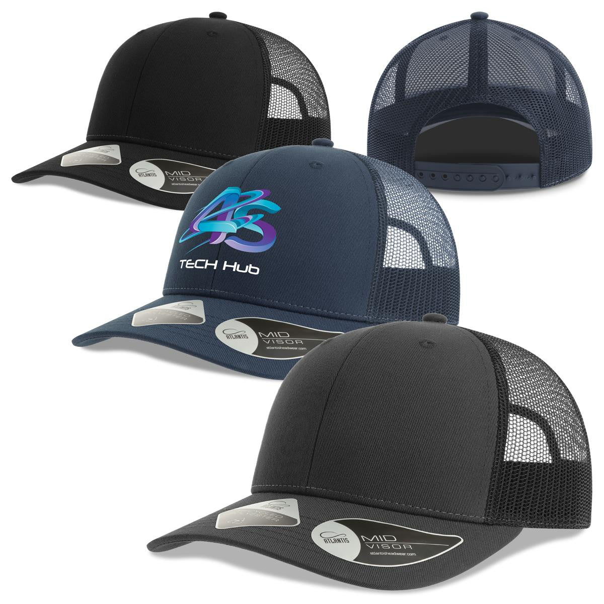 Bryce Recycled Trucker - Dark Grey / Black