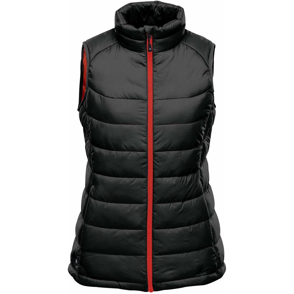Women's Stavanger Thermal Vest - Black / Azure Blue