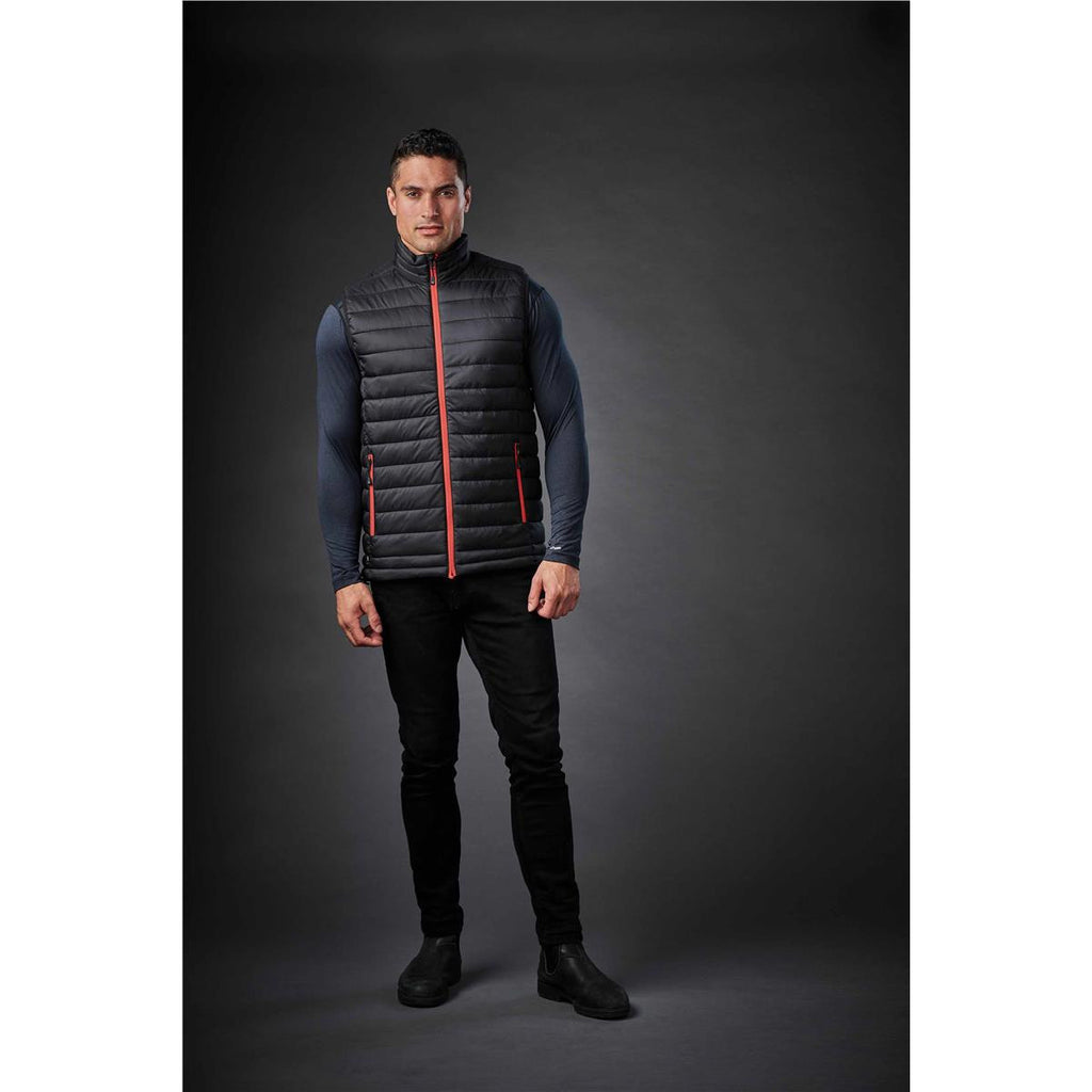 Men's Stavanger Thermal Vest - Black / Bright Red