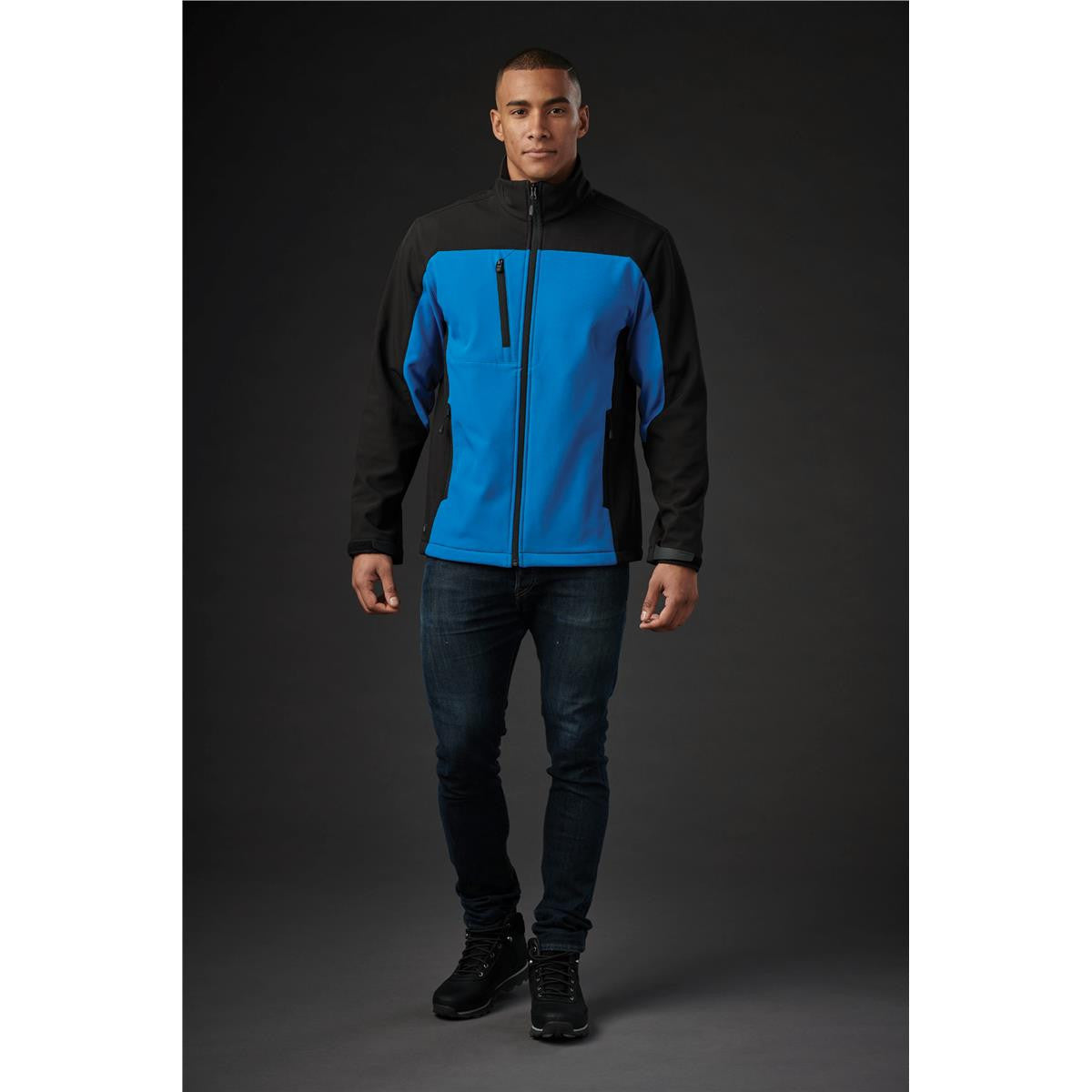 Men's Cascades Softshell - Dolphin / Black