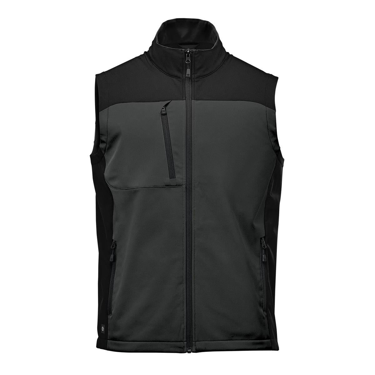 Men's Cascades Softshell Vest - Azure Blue / Black
