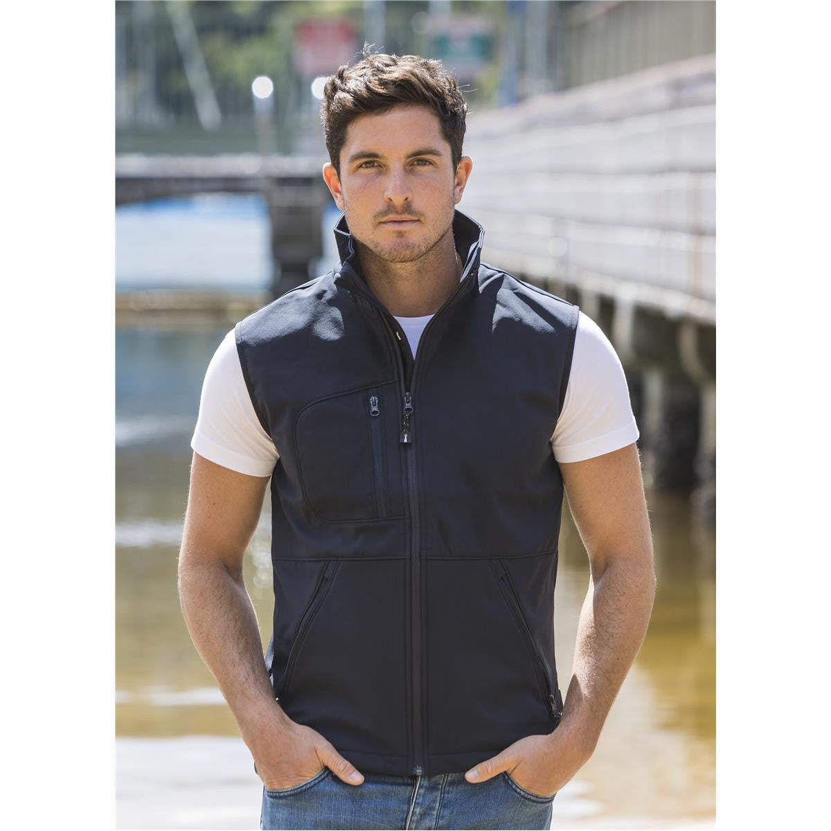 Montana Men's Softshell Vest - Navy