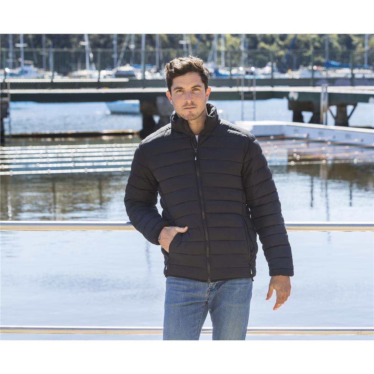 Hudson Unisex Puffer Jacket - Black