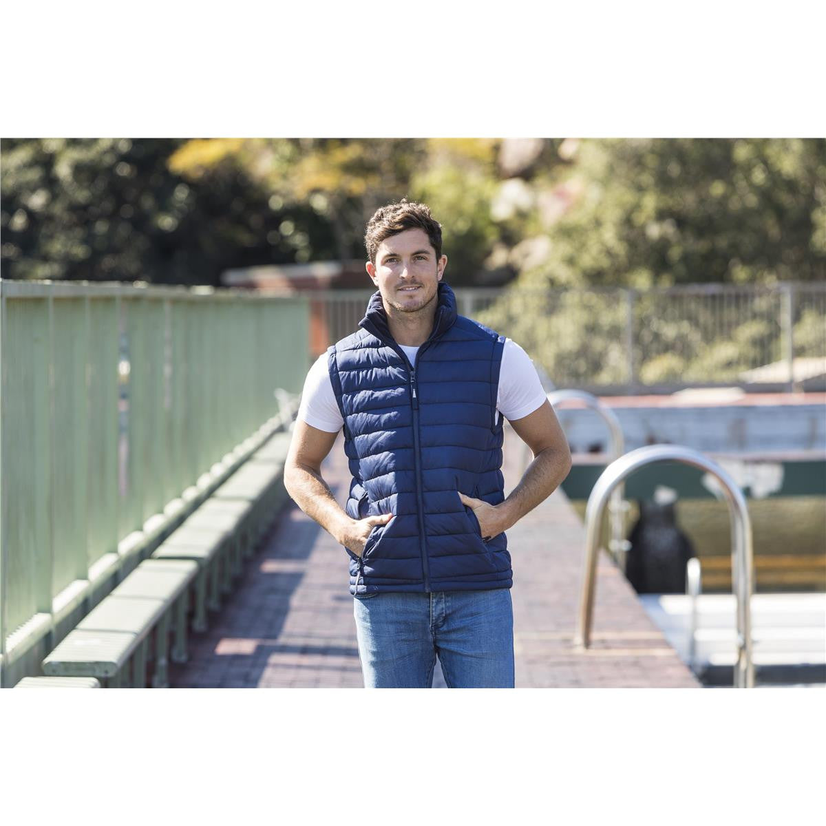Loma Unisex Puffer Vest - Black
