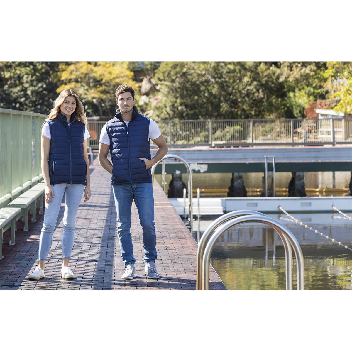 Loma Unisex Puffer Vest - Navy