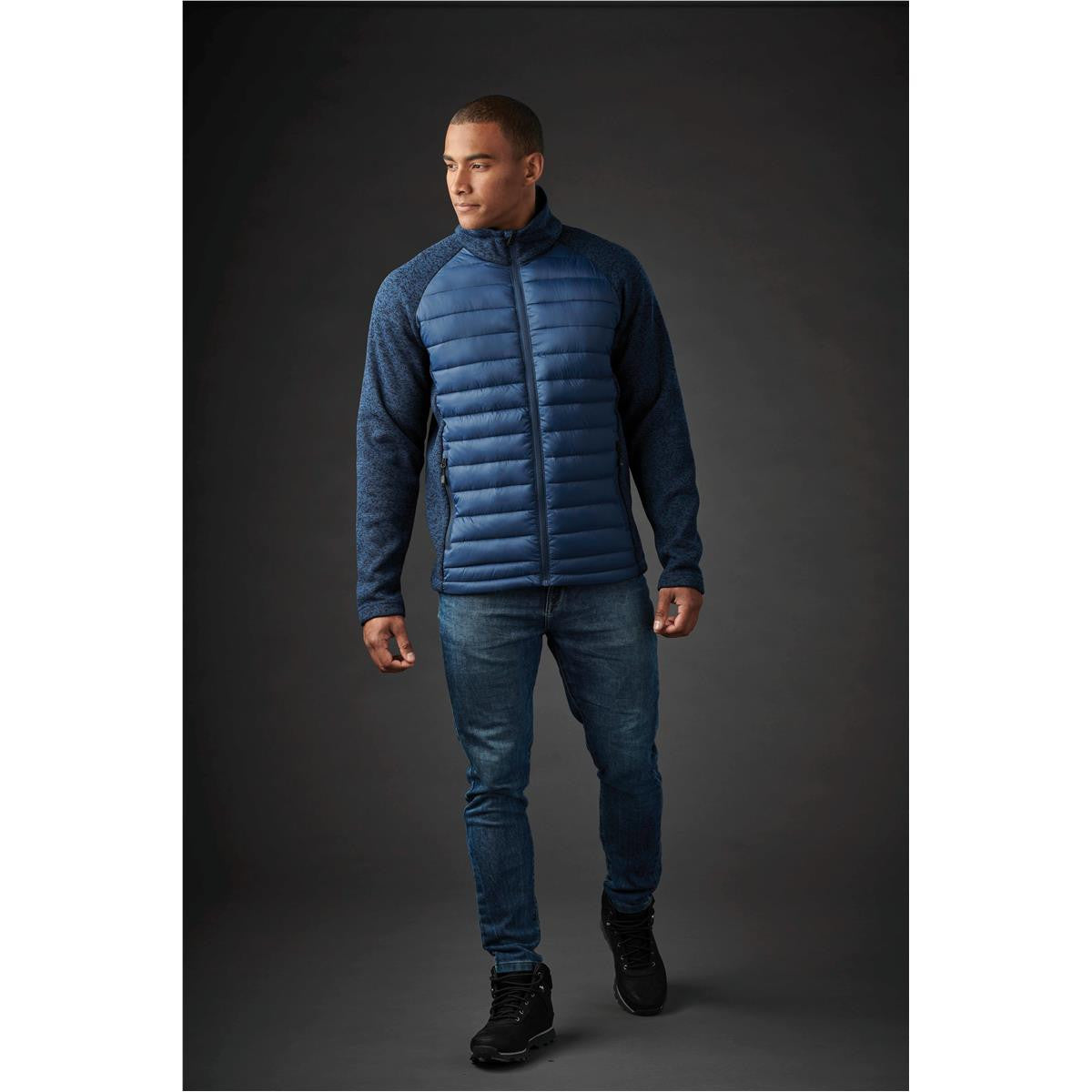 Men's Narvik Hybrid Jacket - Indigo / Indigo Heather