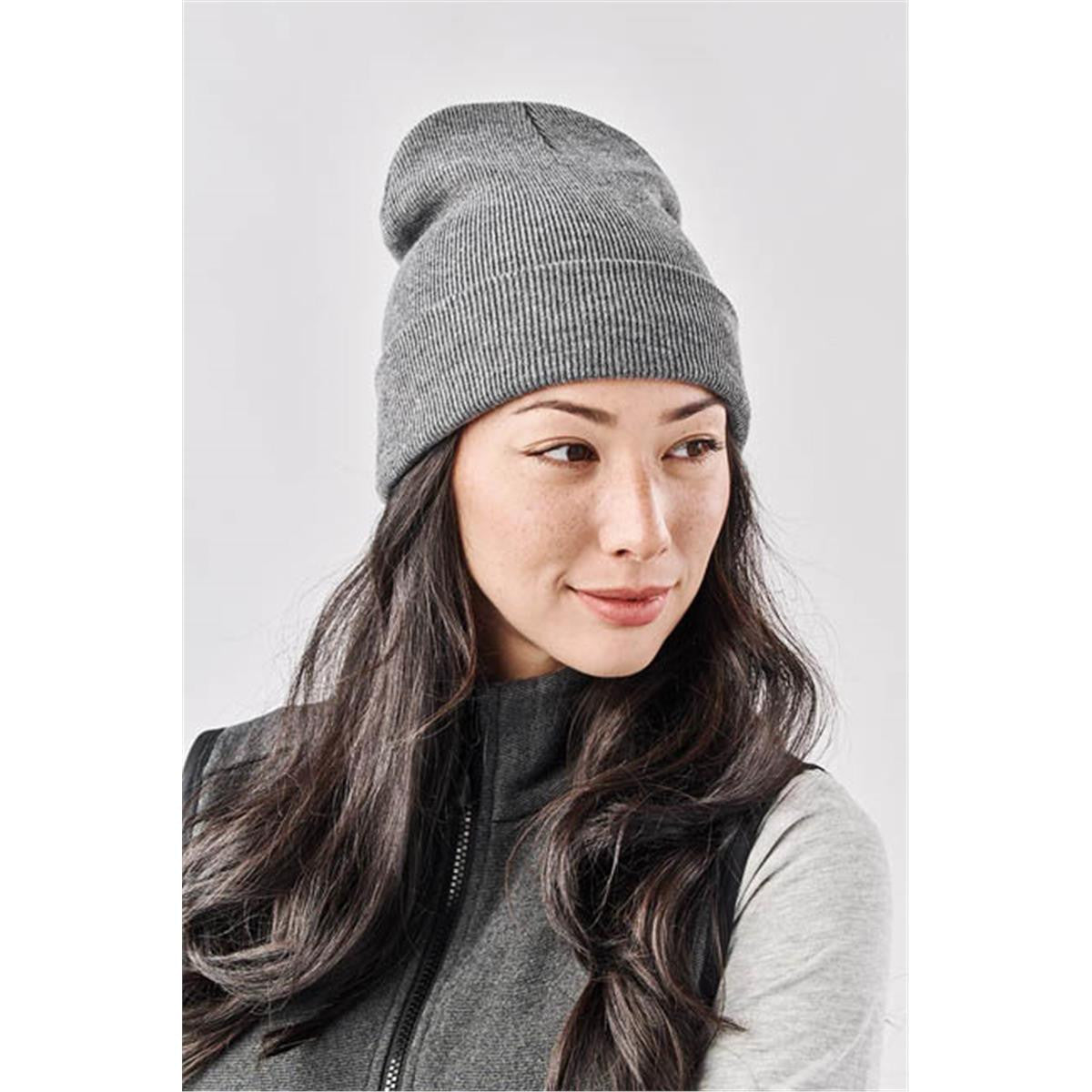 Dockside Knit Beanie - Charcoal Heather