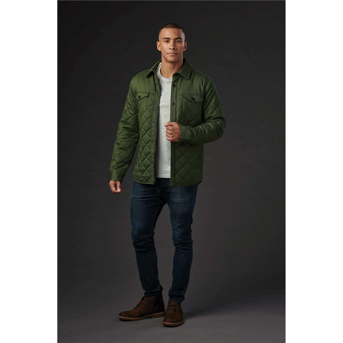 Men's Bushwick Quilted Jacket - Graphite