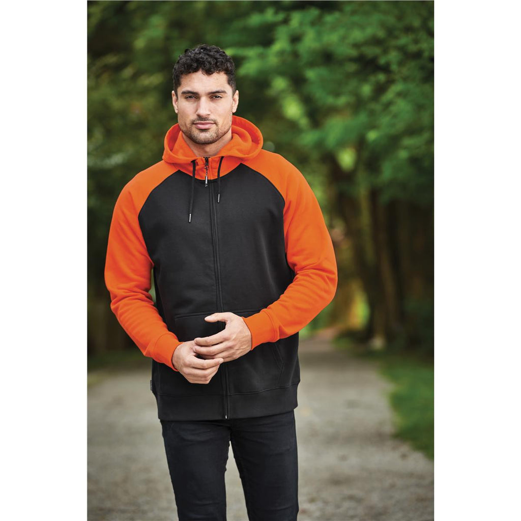 Men's Omega Zip Hoody - Black / Bright Red