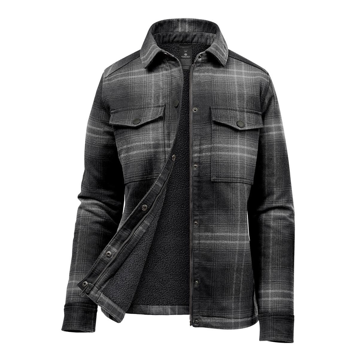 Women's Highland Sherpa Lined Plaid Jacket - Midnight / Dusk Plaid