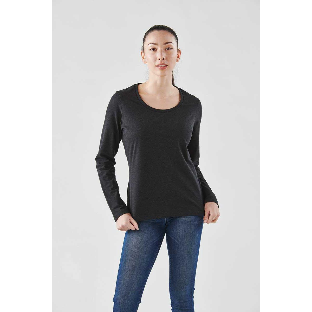 Women's Montebello Performance Long Sleeve Tee - Charcoal Heather