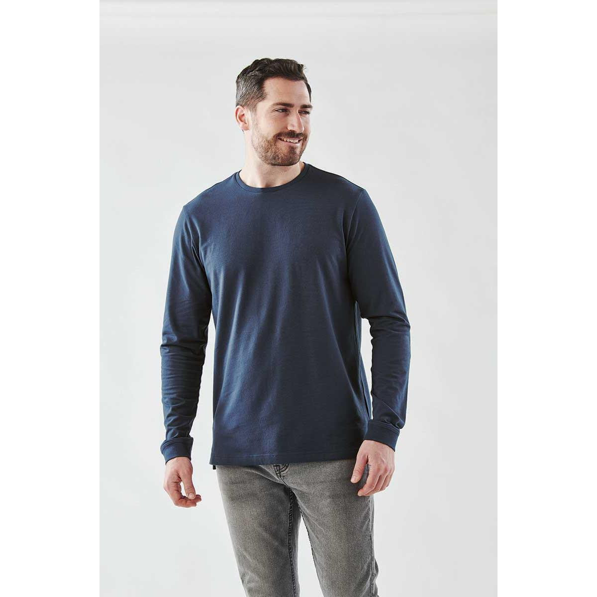 Men's Montebello Performance Long Sleeve Tee - Charcoal Heather