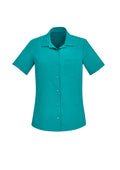 Womens Florence Plain Short Sleeve Shirt