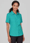 Womens Florence Daisy Print Short Sleeve Shirt