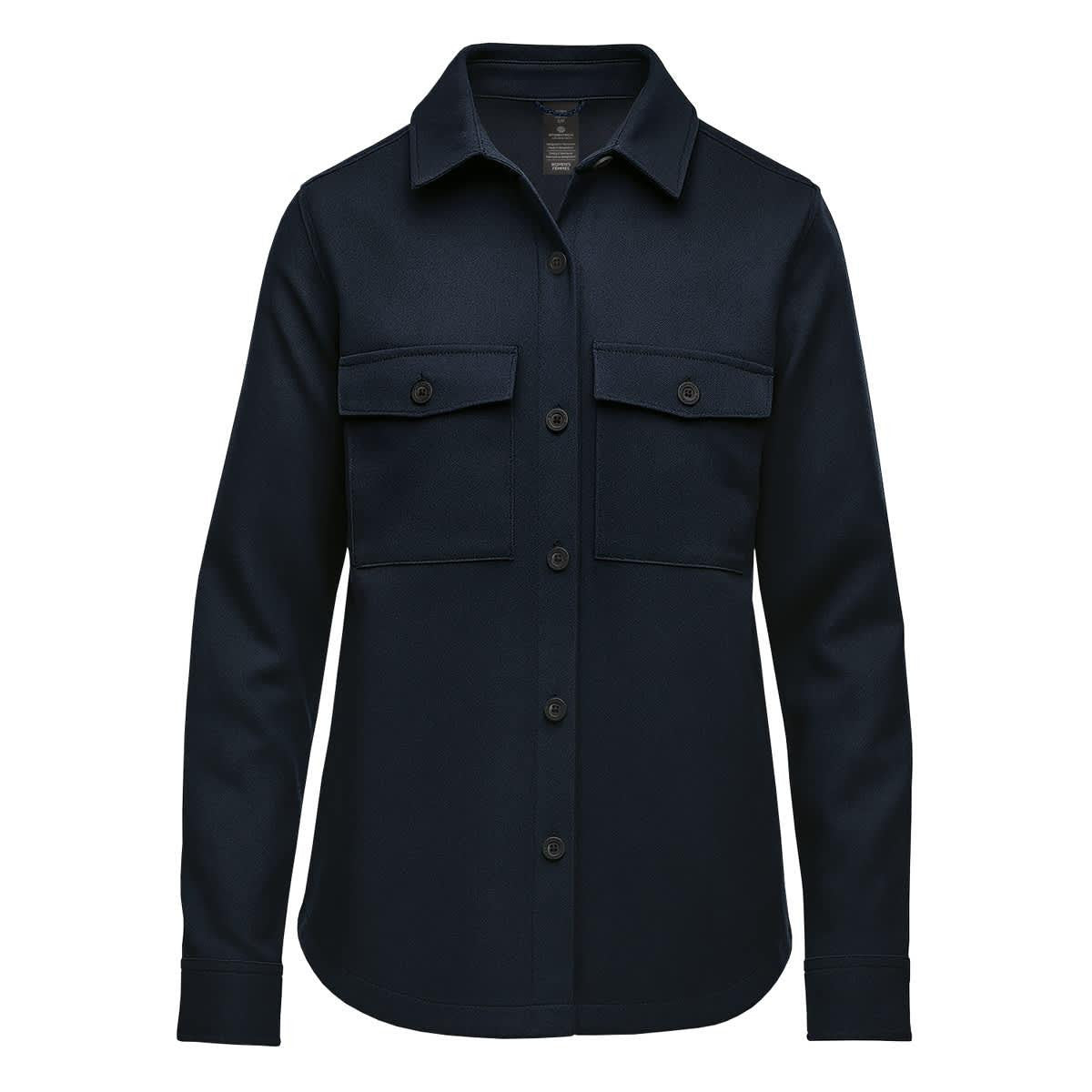 Women's Highland Plaid Shacket - Midnight / Dusk