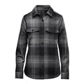 Women's Highland Plaid Shacket - Black