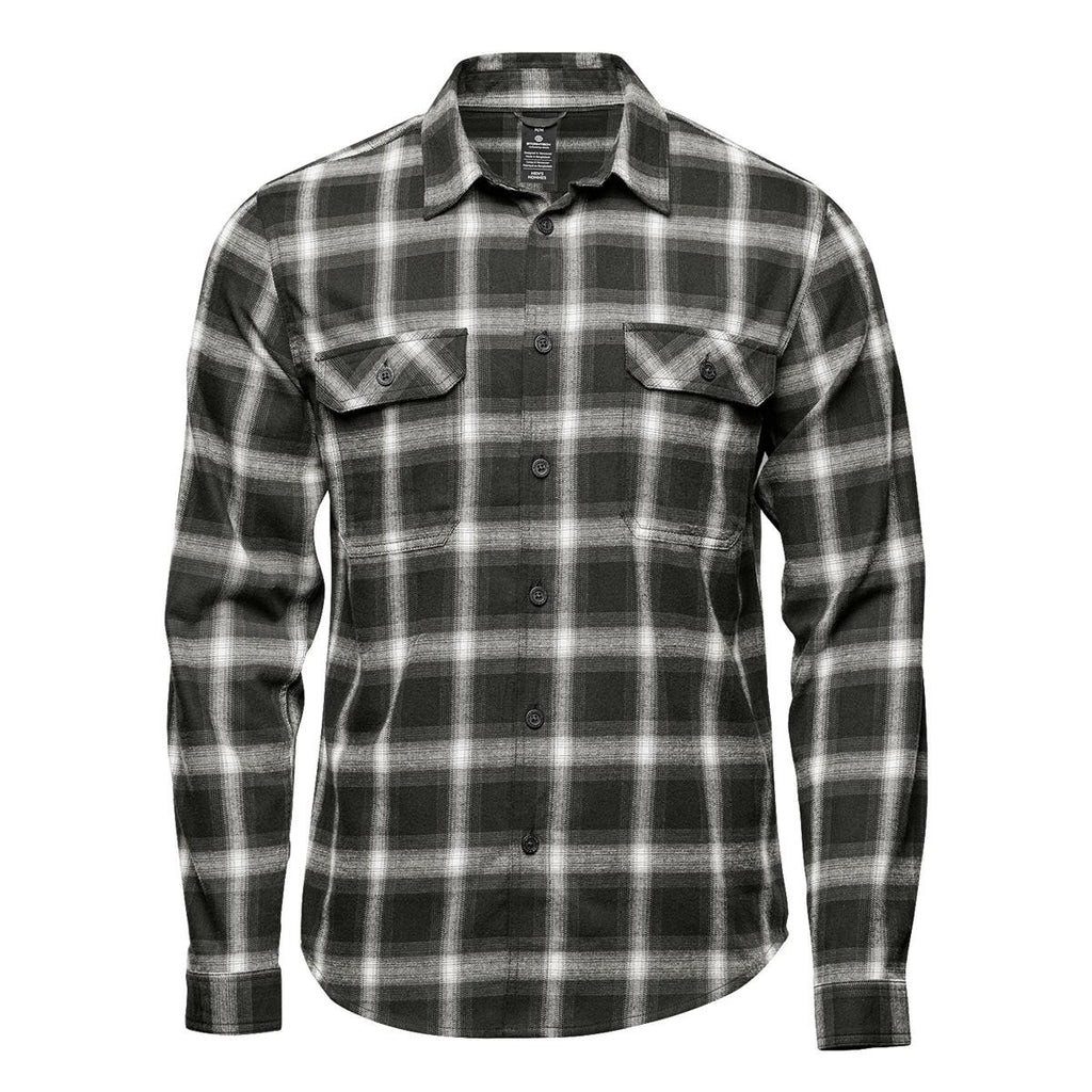 Men's Chesapeake L/S Shirt - Black / White Plaid