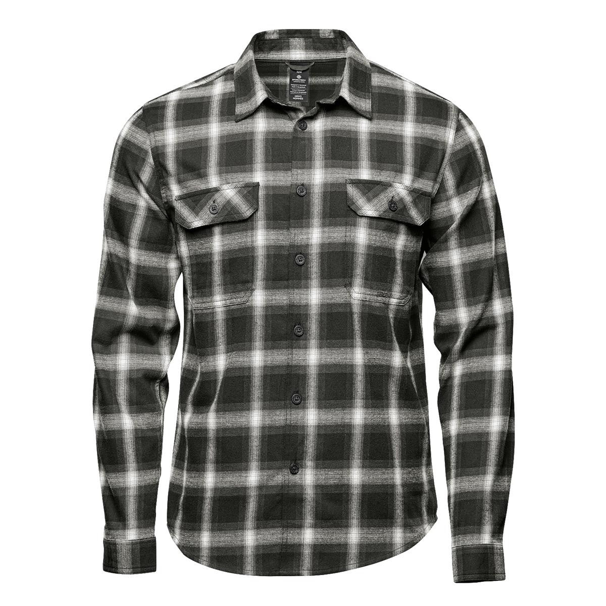 Men's Chesapeake L/S Shirt - Black / White Plaid