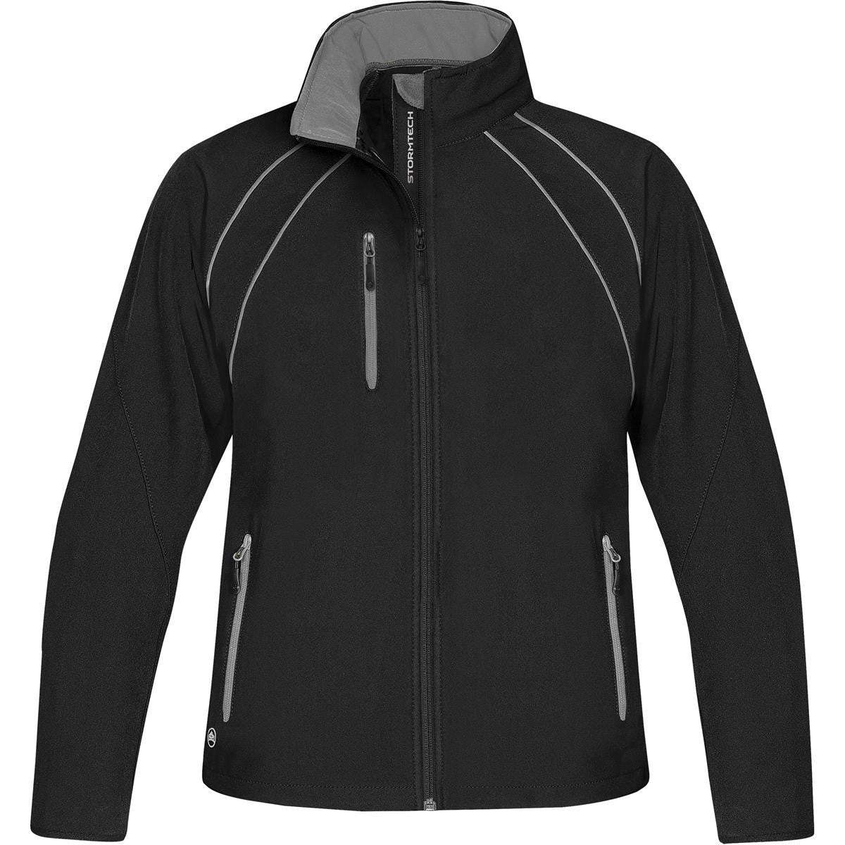 Women's Crew Softshell - Black / Reflective Granite