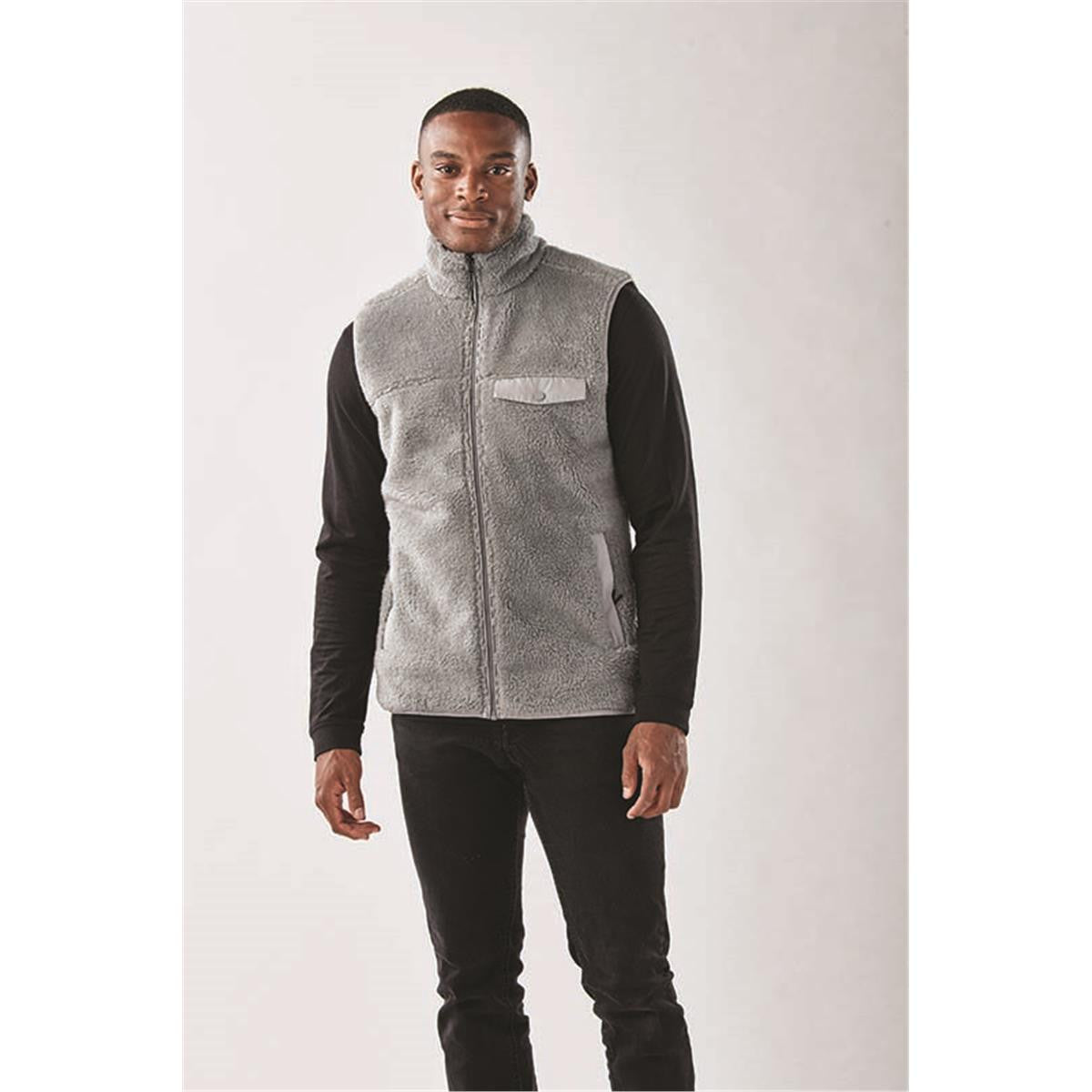 Men's Bergen Sherpa Fleece Vest - Zinc