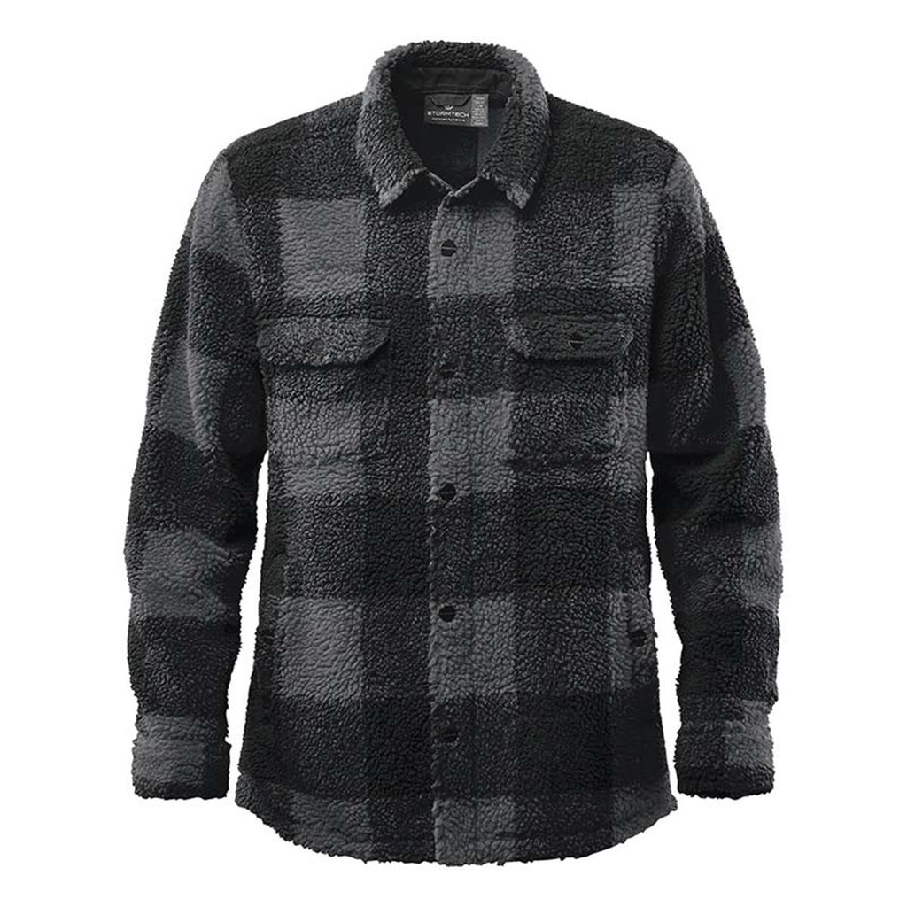 Unisex Caribou Fleece Jacket - Carbon / Black