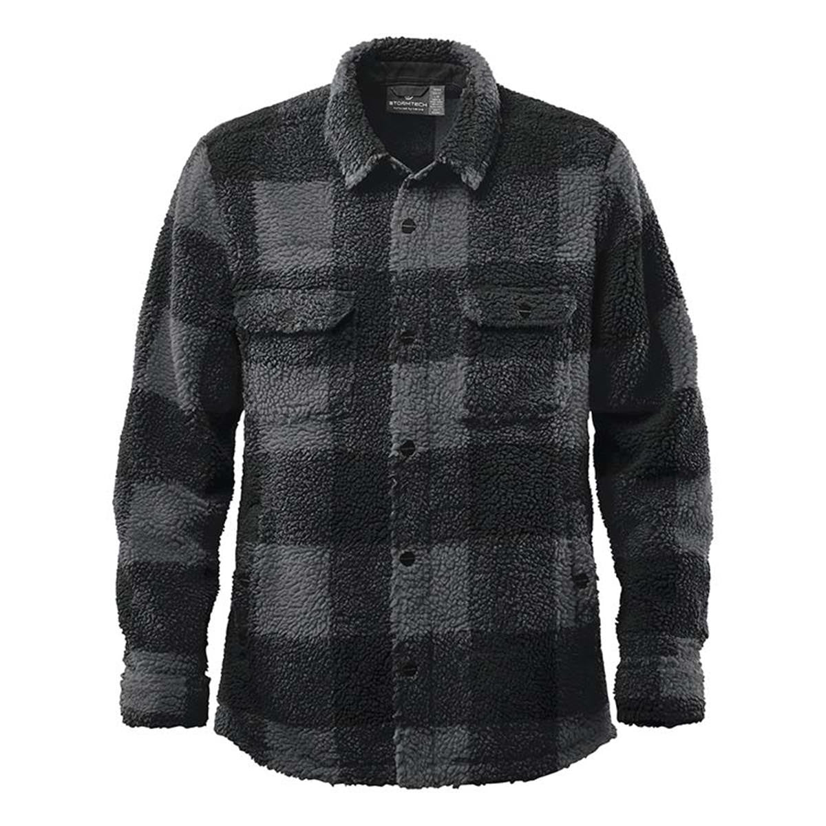 Unisex Caribou Fleece Jacket - Carbon / Black