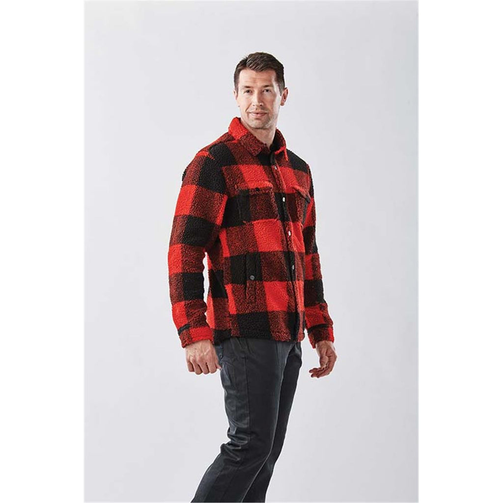 Unisex Caribou Fleece Jacket - Red / Black