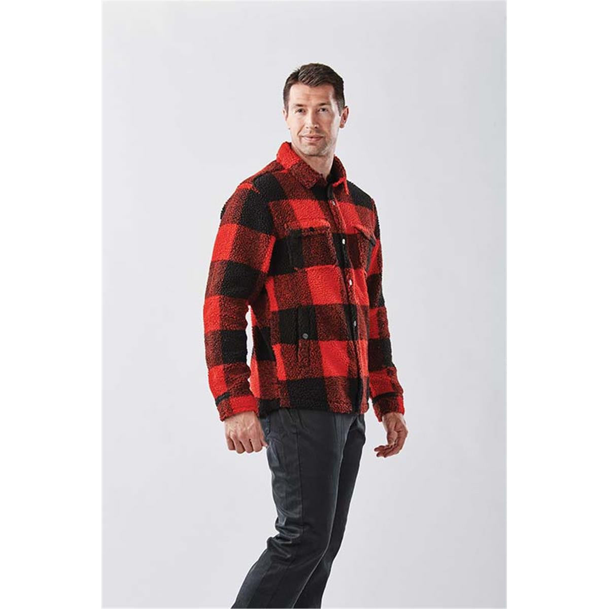 Unisex Caribou Fleece Jacket - Red / Black
